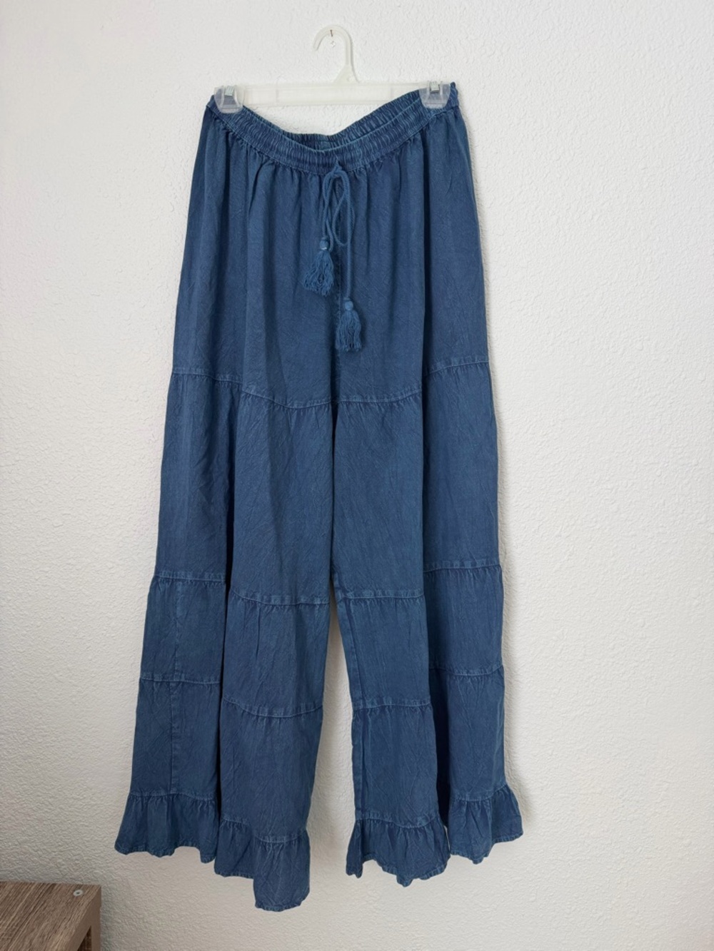 Cute Options Wide Leg Flowy Ruffle Tiered Pants | One Size | New with Tag
